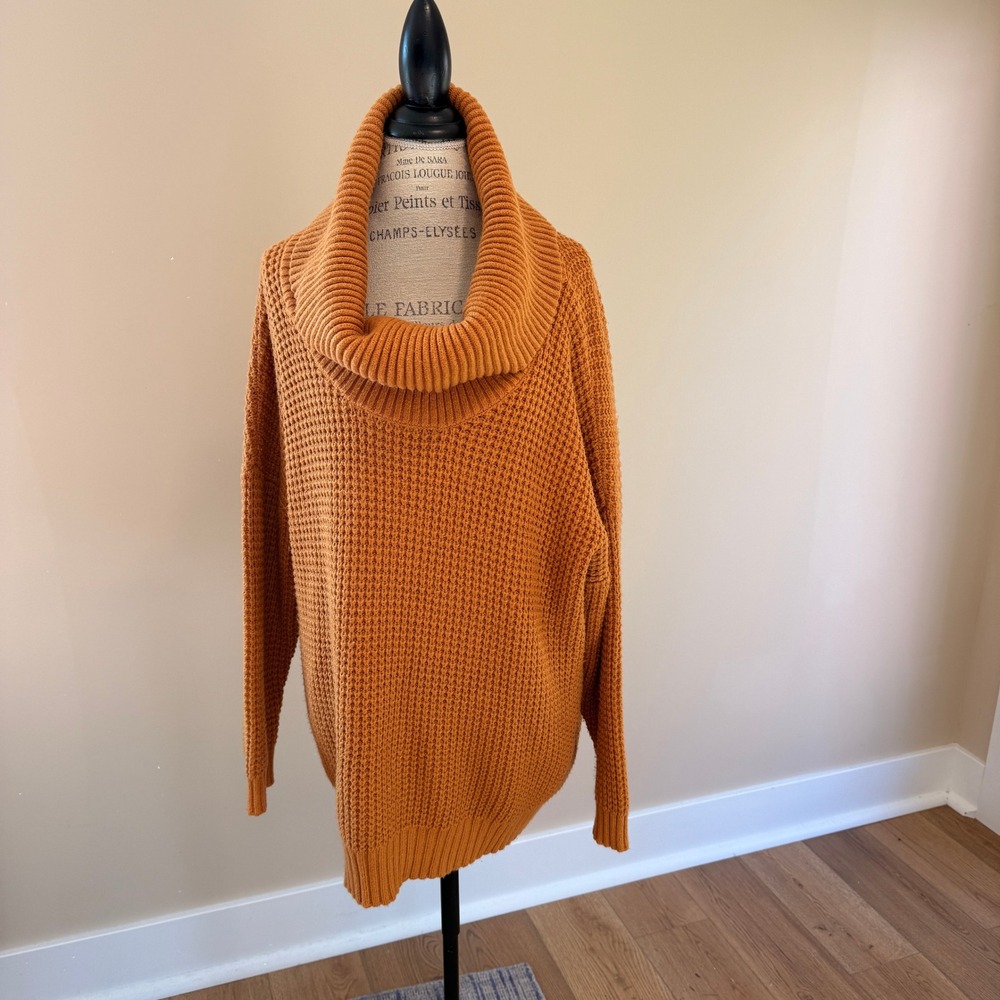 Modcloth Women's Mustard Turtle Neck Sweater Size 3x